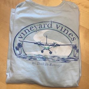 Vineyard Vines “we don’t do runways” LS M tee
